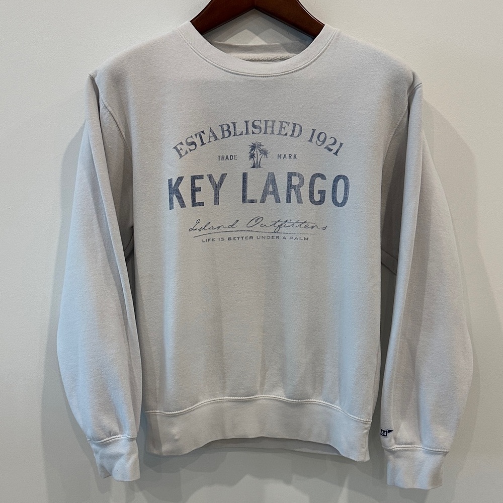Vintage White Crew Neck - Key Largo